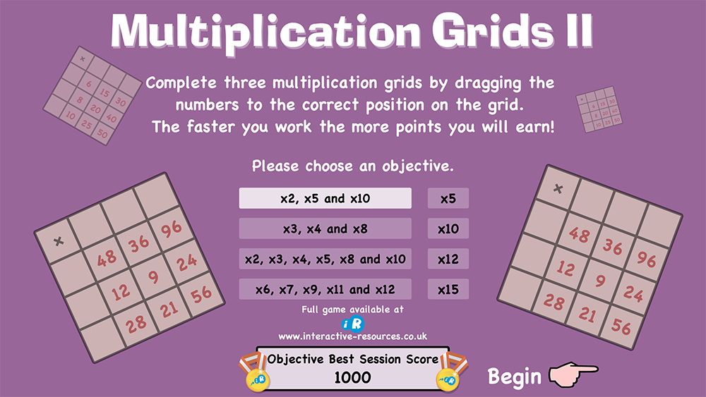 Multiplication Grids