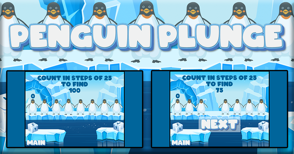 Penguin Plunge - Count in Steps